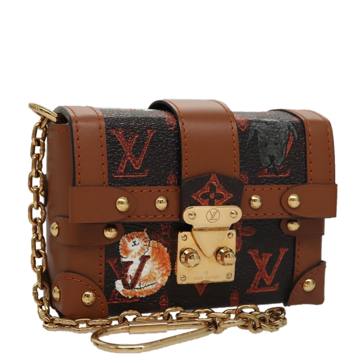 Louis Vuitton Monogram Catgram Essential Trunk Pouch M63892 LV
