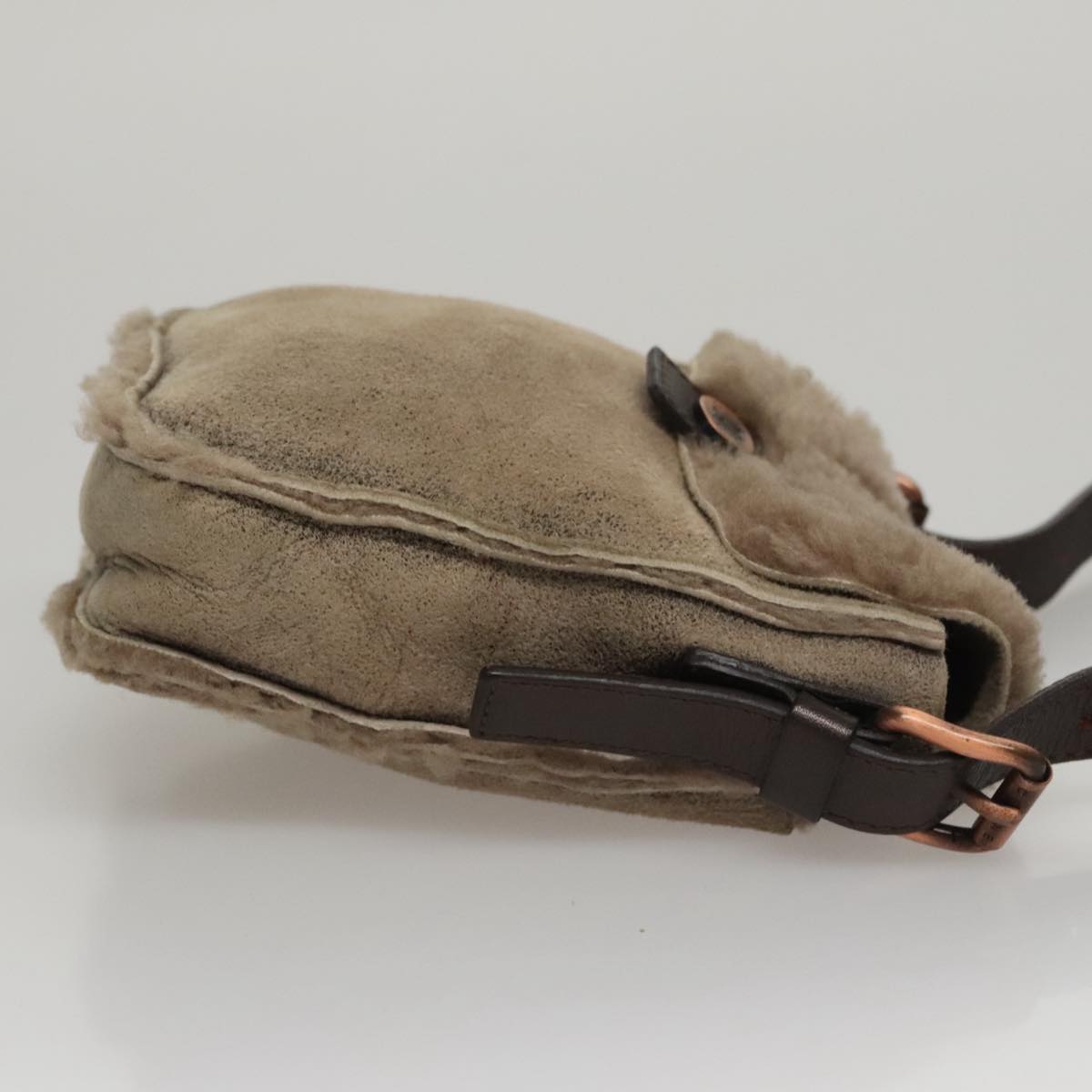CELINE Shoulder Bag Mouton Beige
