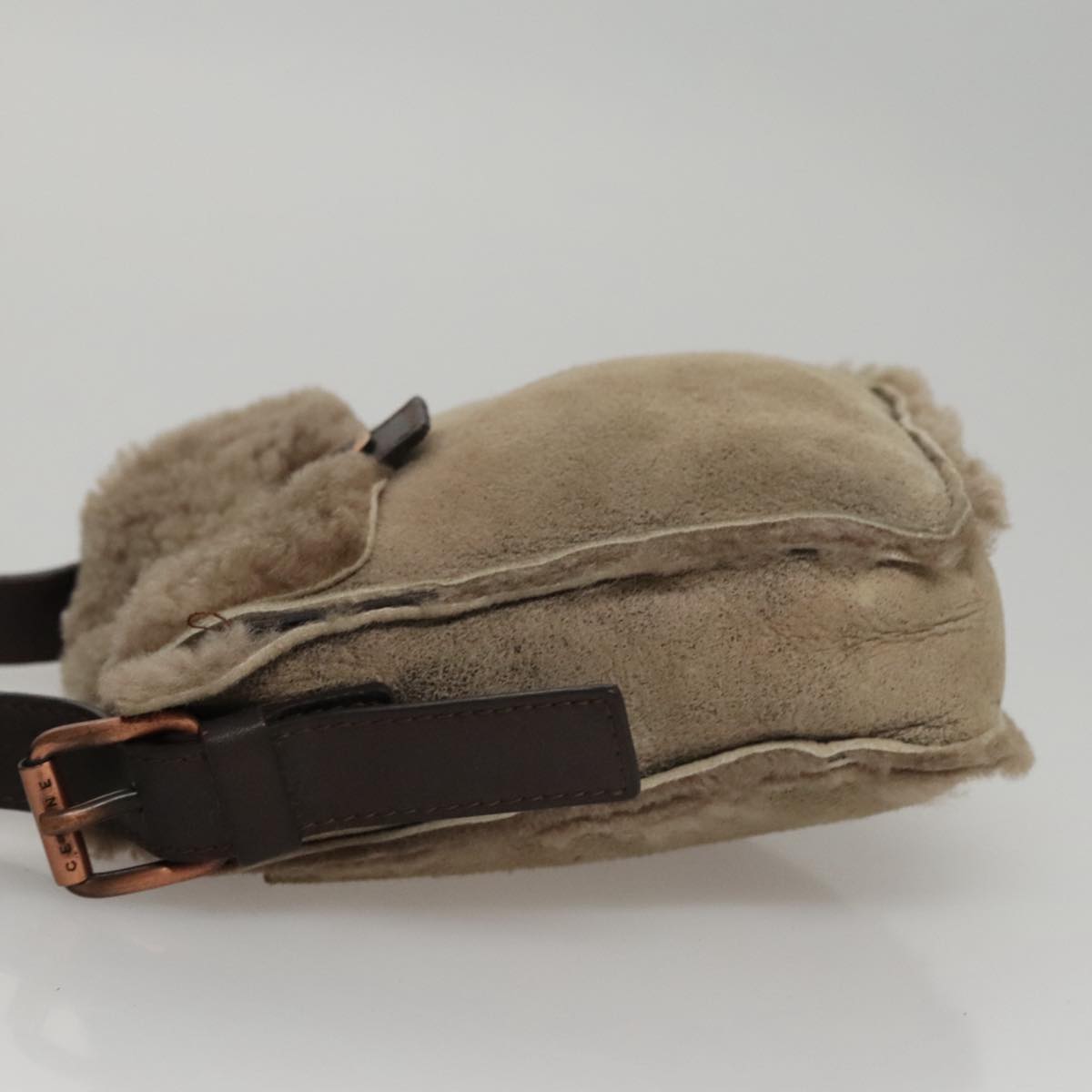 CELINE Shoulder Bag Mouton Beige