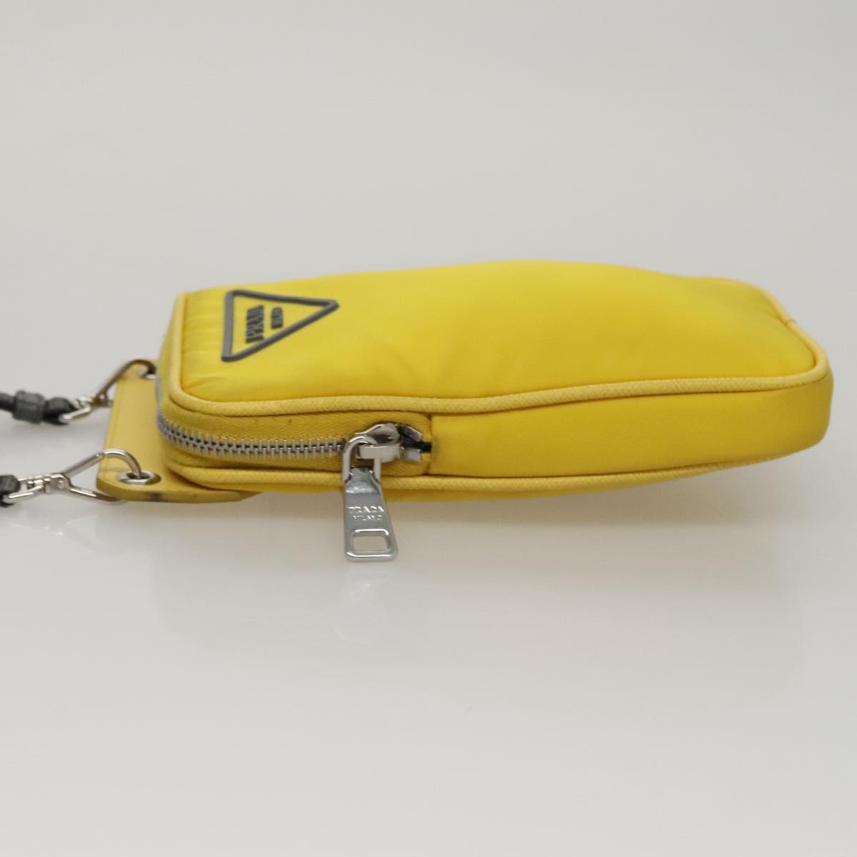 PRADA Shoulder Bag Nylon Yellow