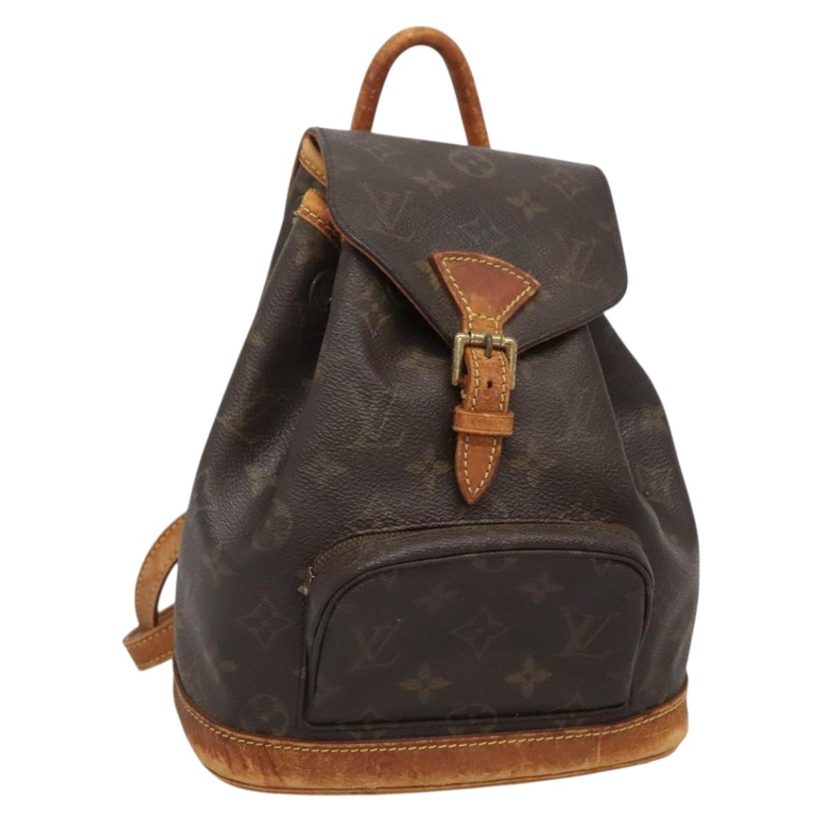 Louis Vuitton Monogram Montsouris PM Backpack M51137 LV