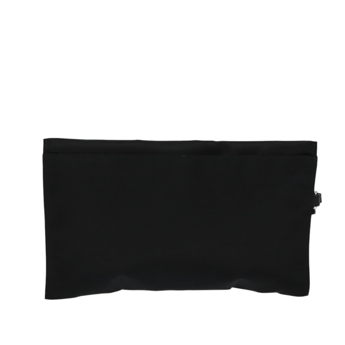 BURBERRY Pouch Nylon Black Silver