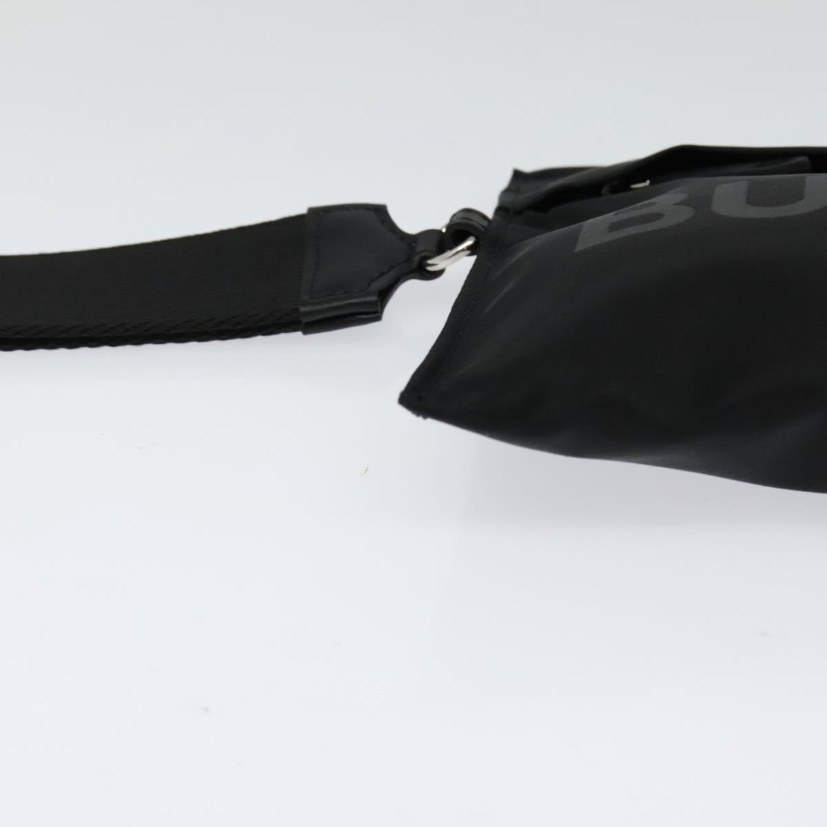 BURBERRY Pouch Nylon Black Silver