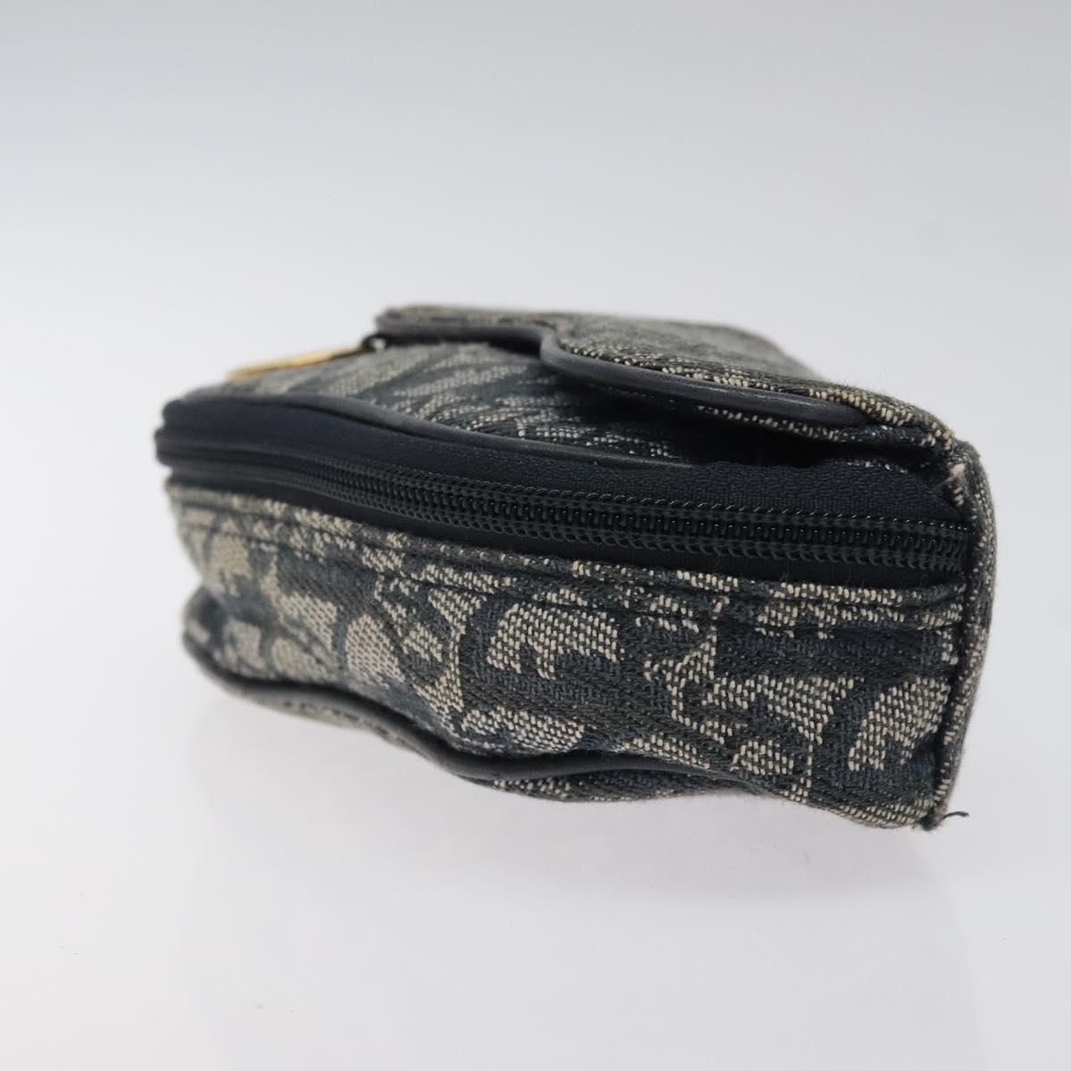 Christian Dior Trotter Canvas Pouch Navy