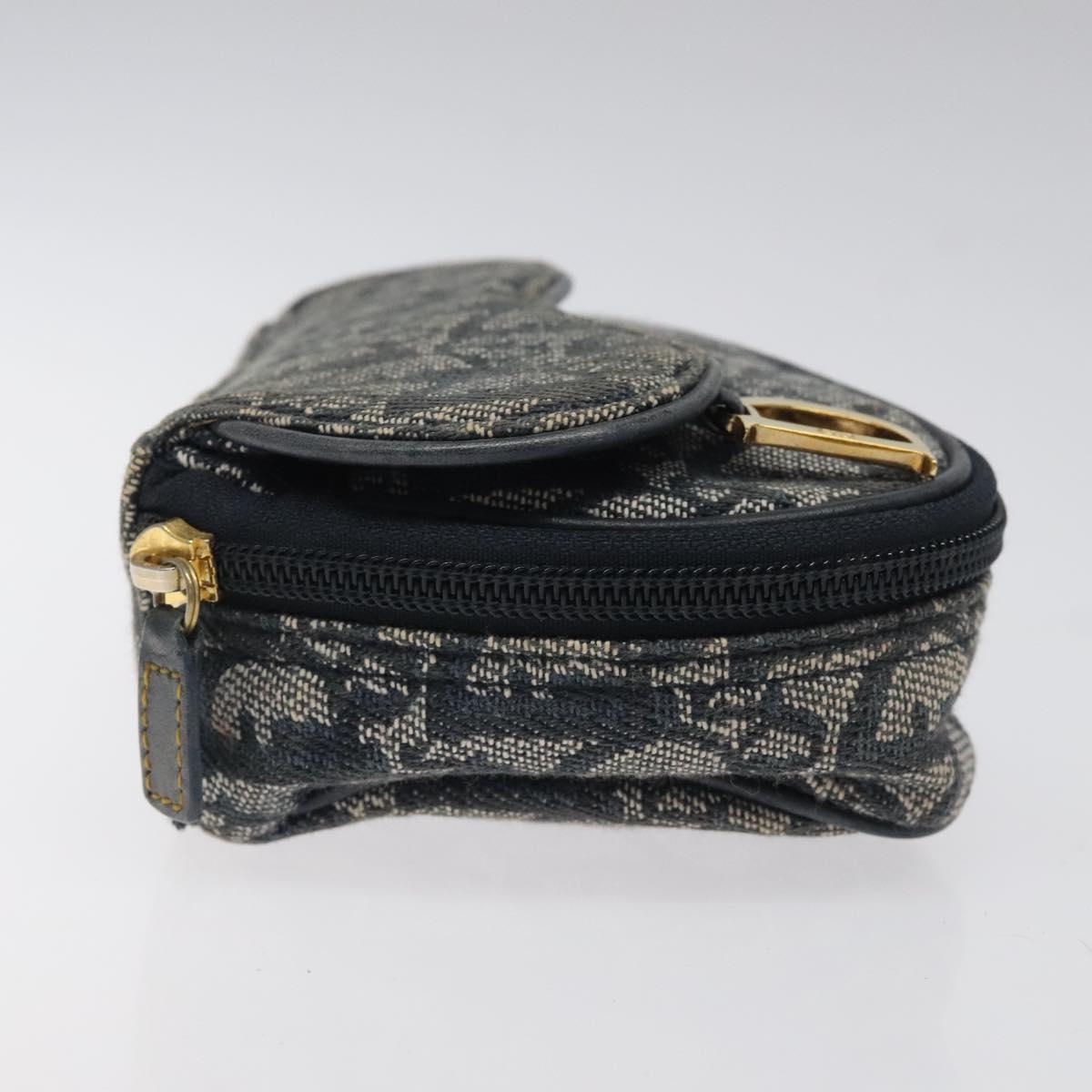 Christian Dior Trotter Canvas Pouch Navy