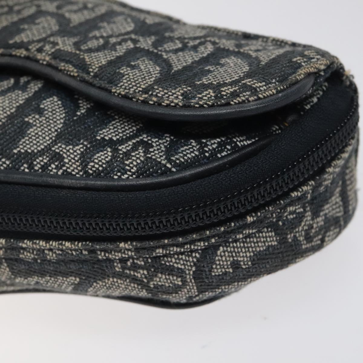 Christian Dior Trotter Canvas Pouch Navy