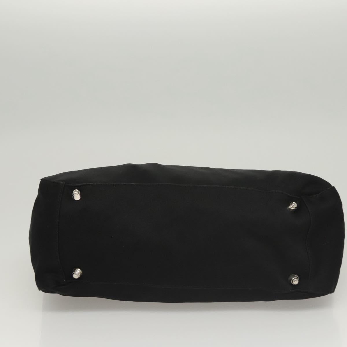 FENDI Hand Bag Black Silver