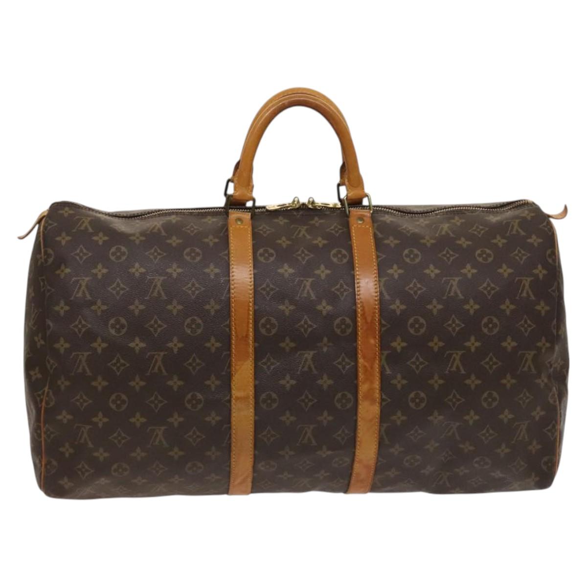 Louis Vuitton Monogram Keepall 55 Boston Bag M41424 LV