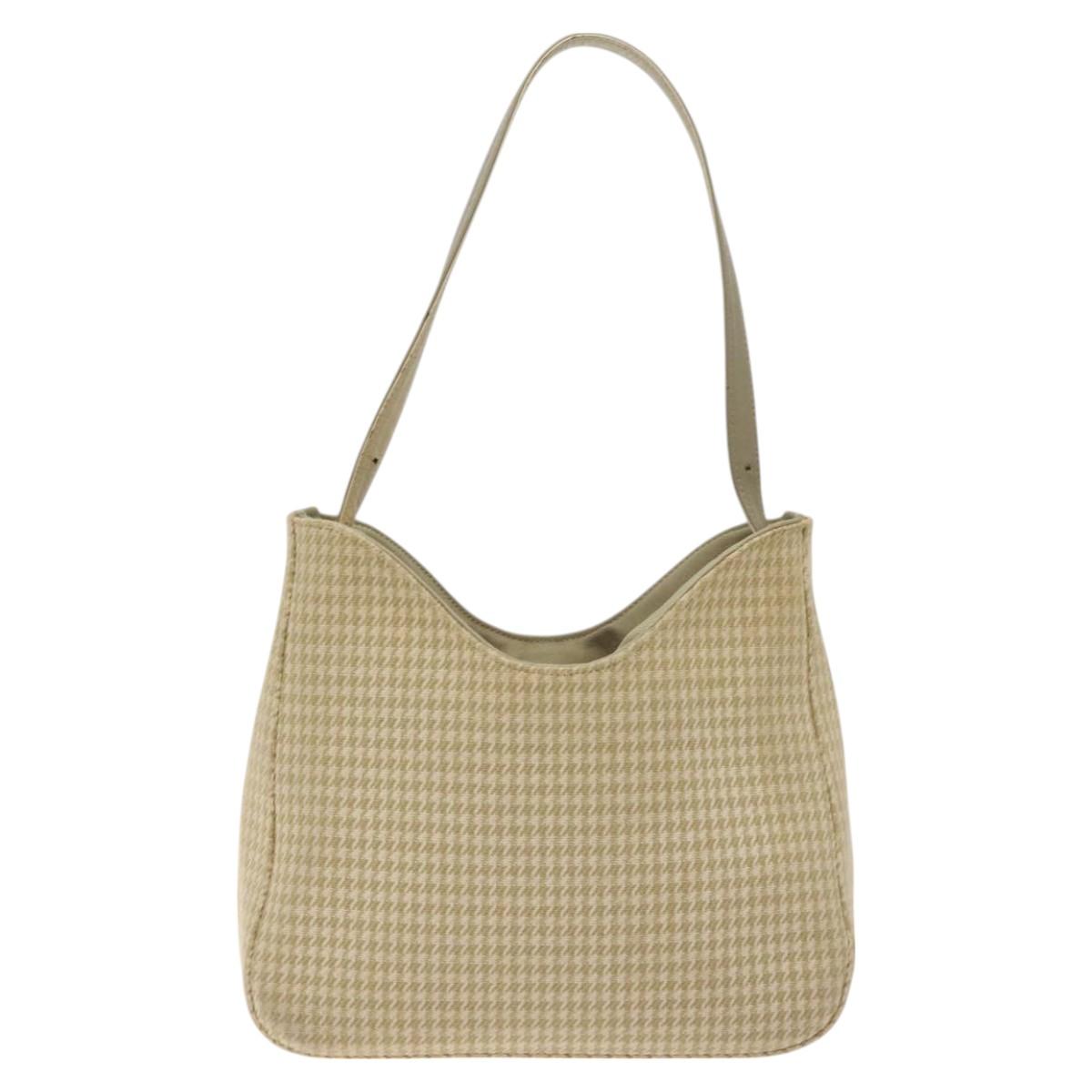 GIVENCHY Staggered Pattern Shoulder Bag Canvas Beige