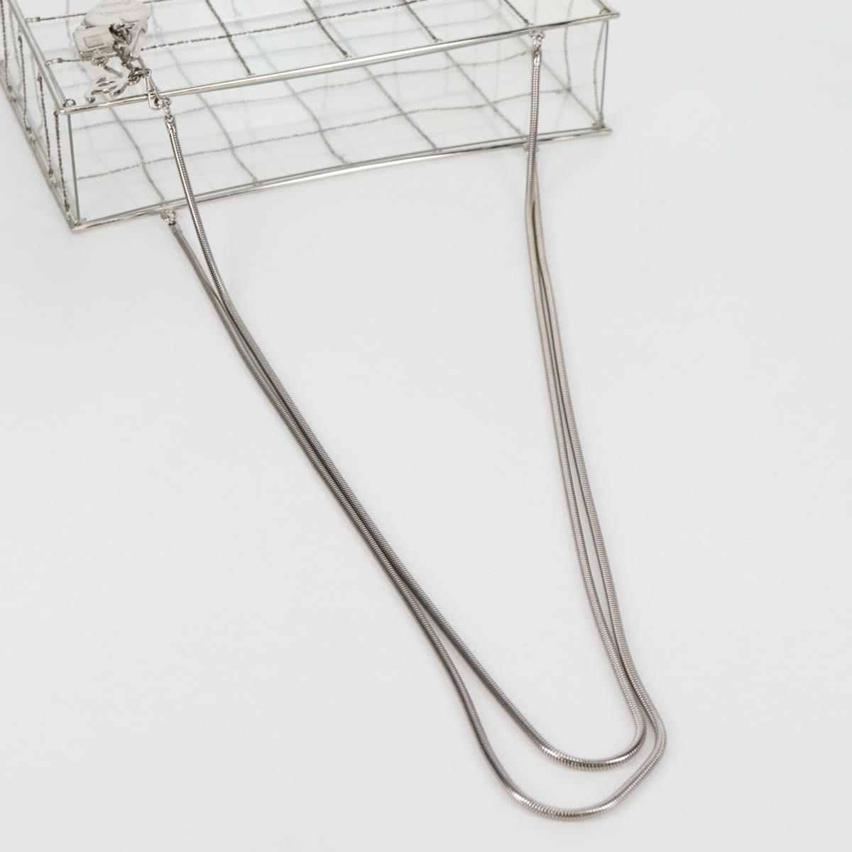 CHANEL Chain Tote Bag plastic Clear CC