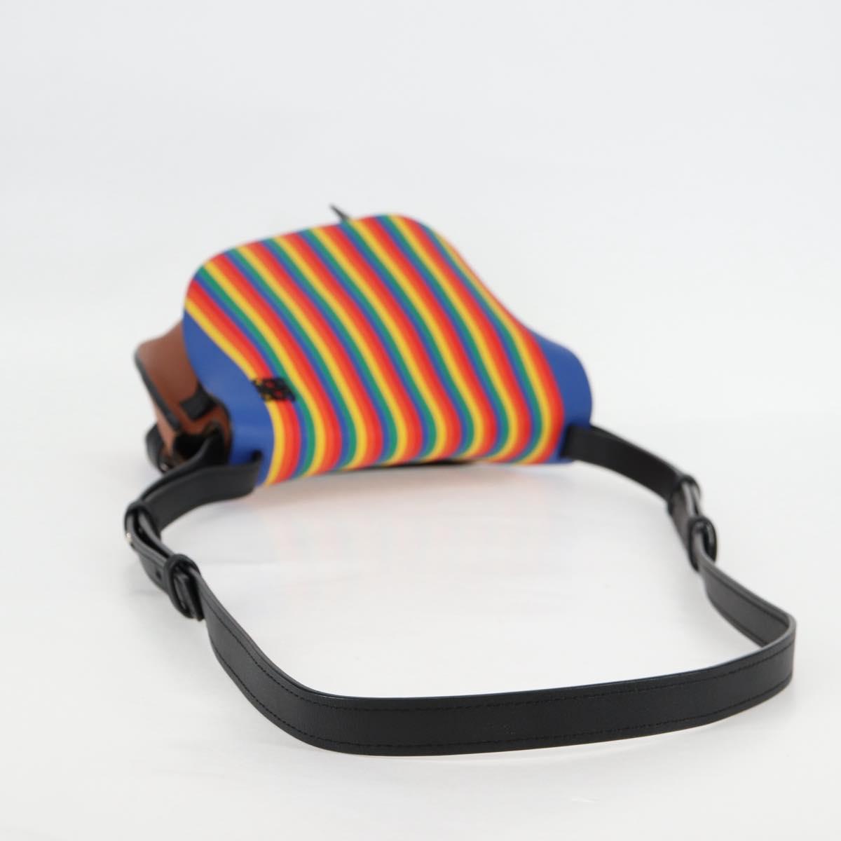 LOEWE Anagram Rainbow Gate Shoulder Bag Leather Brown