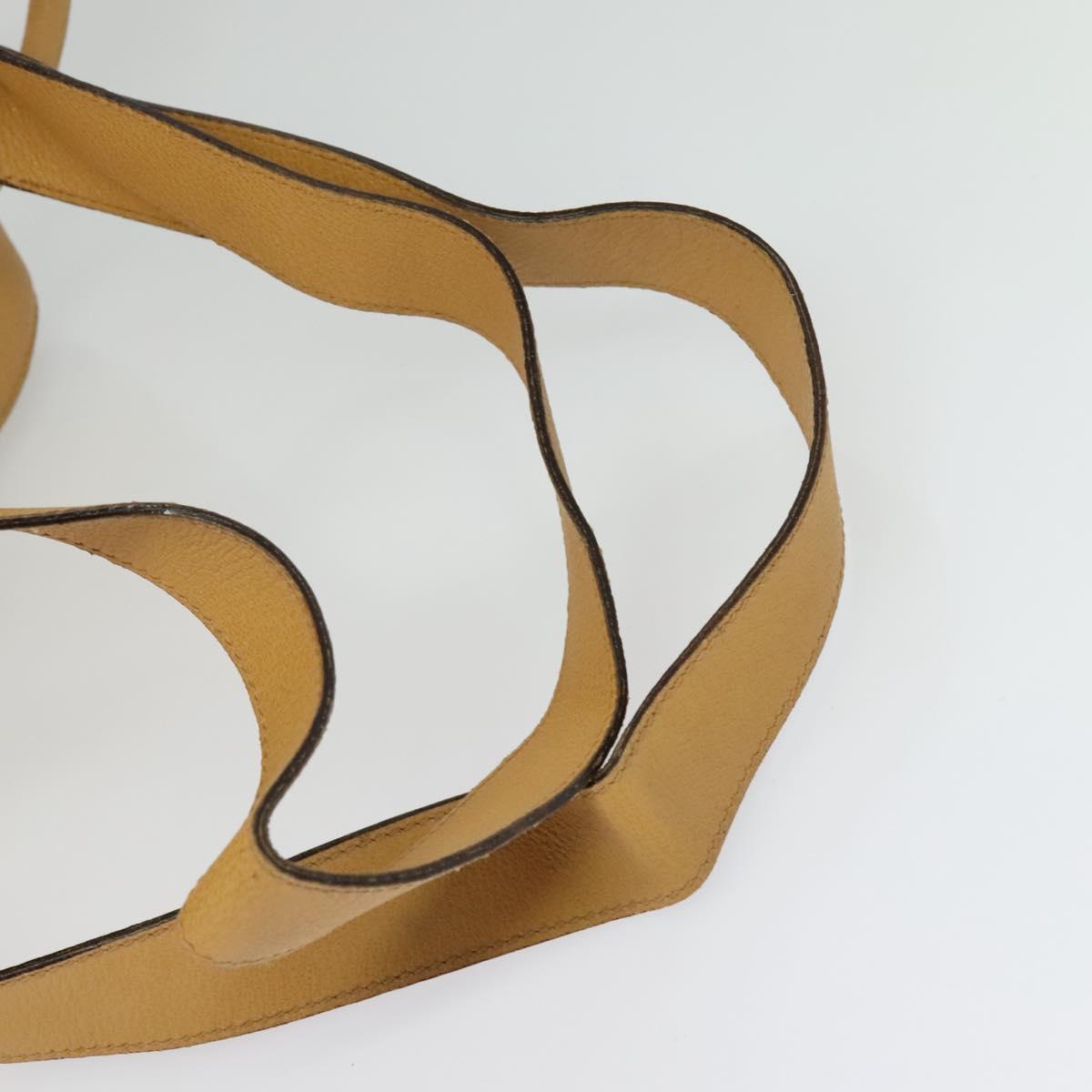 GUCCI Backpack Suede Leather Beige Gold