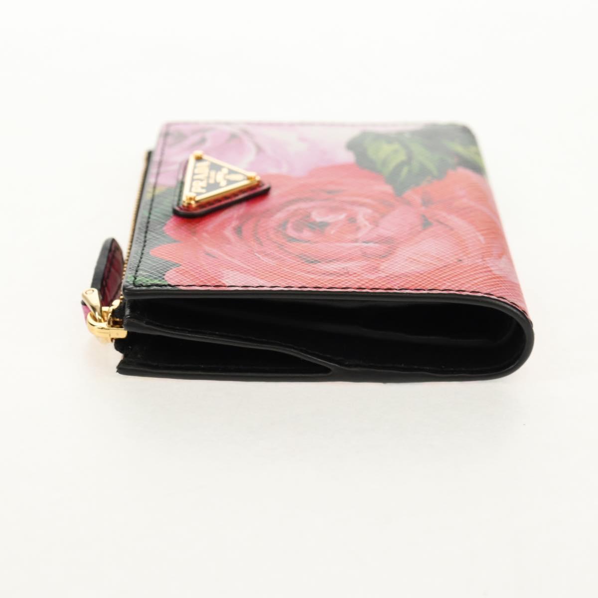 PRADA Bifold Wallet Leather Pink