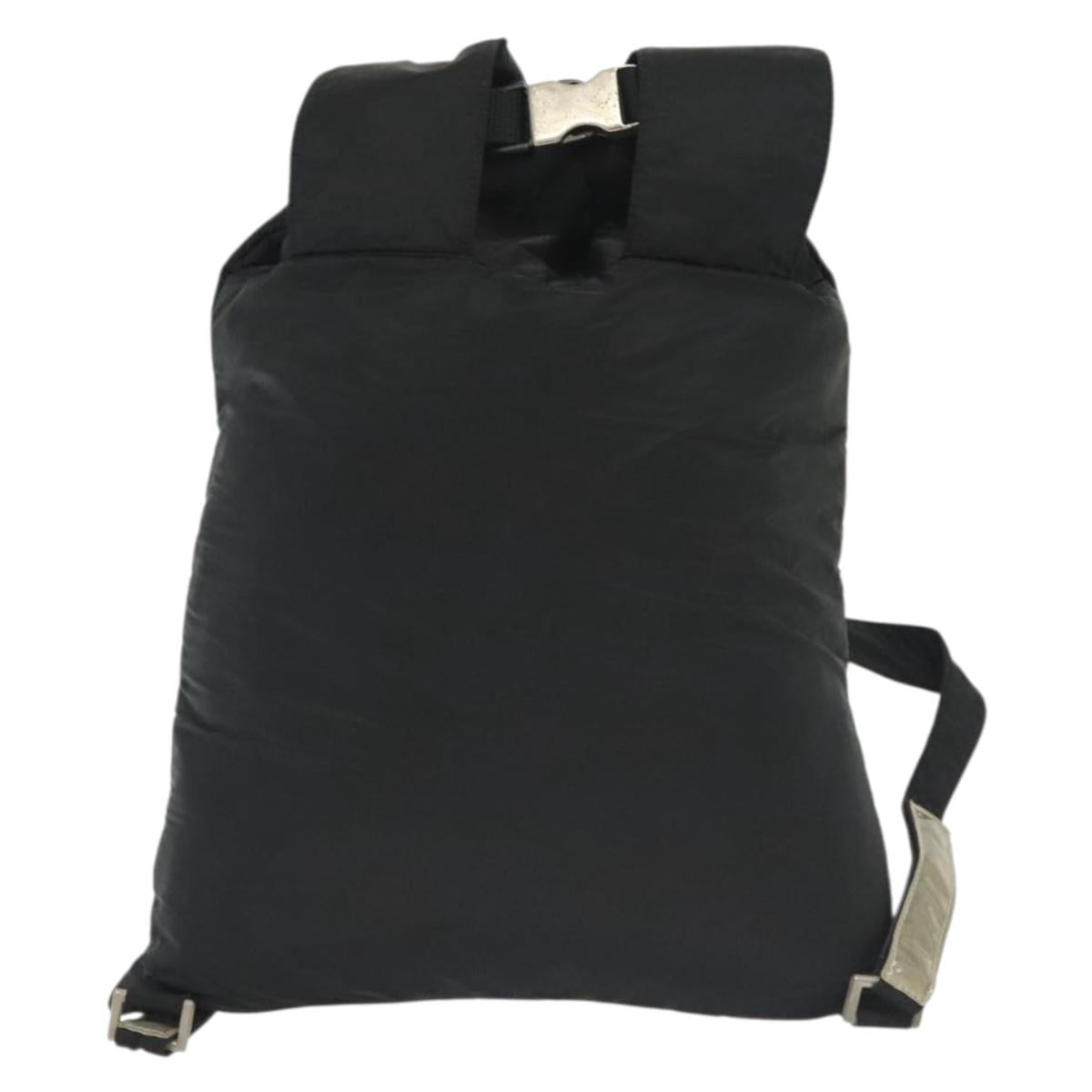 PRADA Sports Backpack Nylon Black Silver