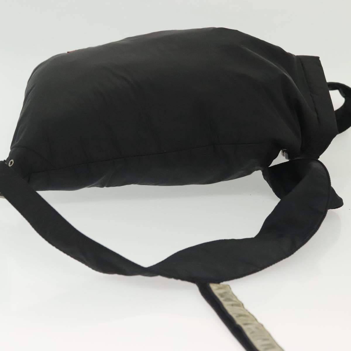 PRADA Sports Backpack Nylon Black Silver