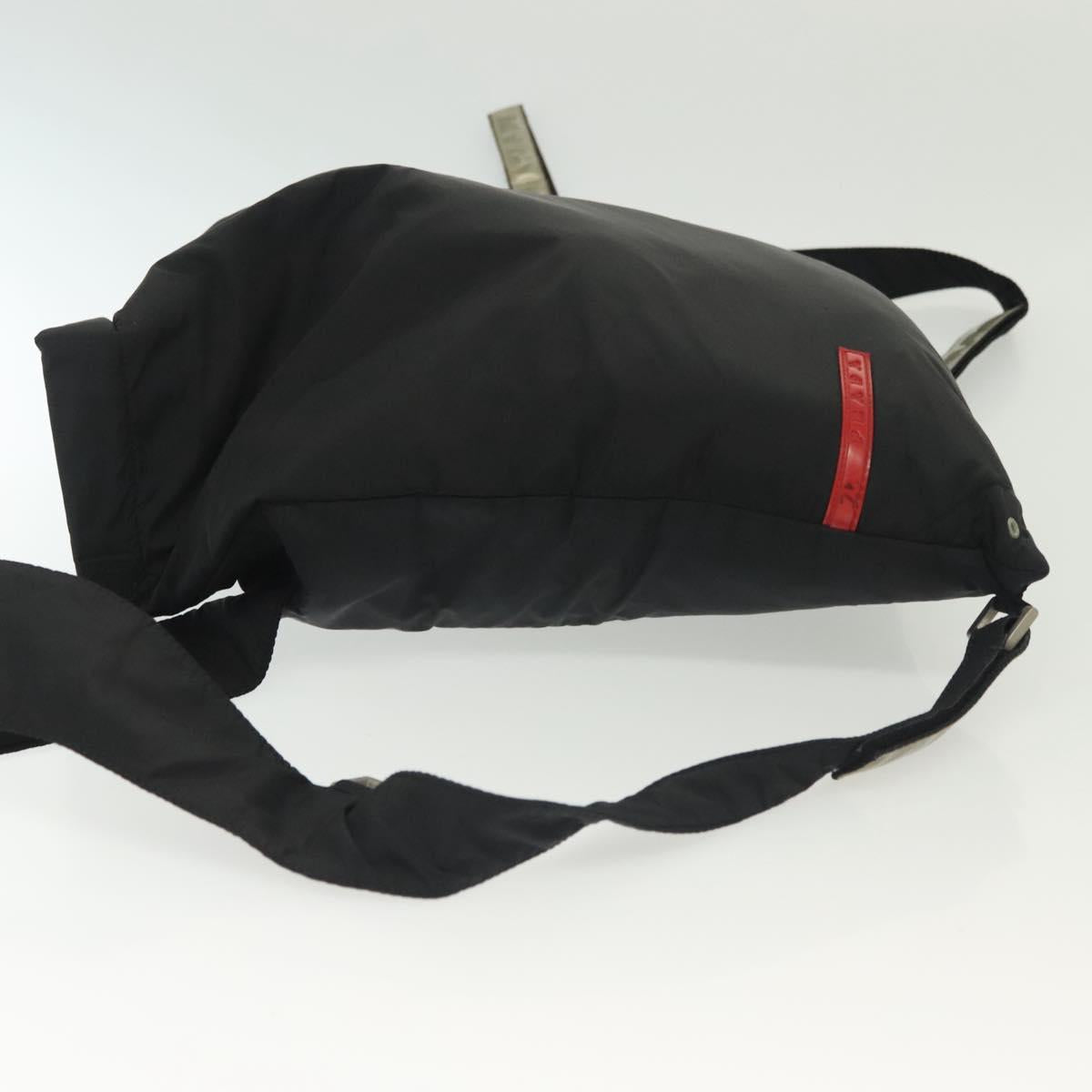 PRADA Sports Backpack Nylon Black Silver