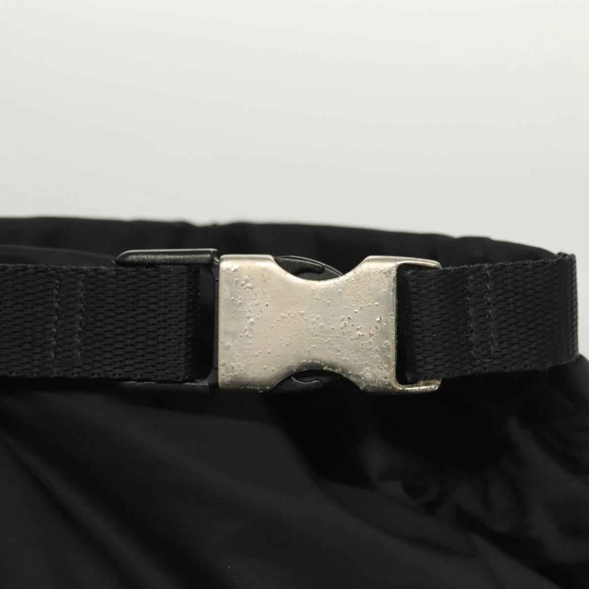 PRADA Sports Backpack Nylon Black Silver