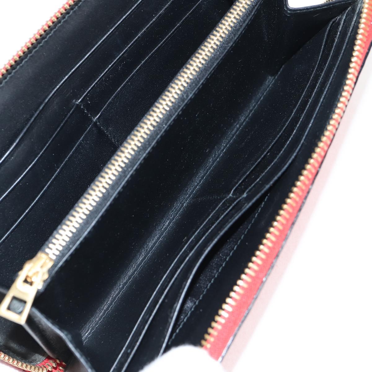 LOEWE Anagram Long Wallet Leather Red