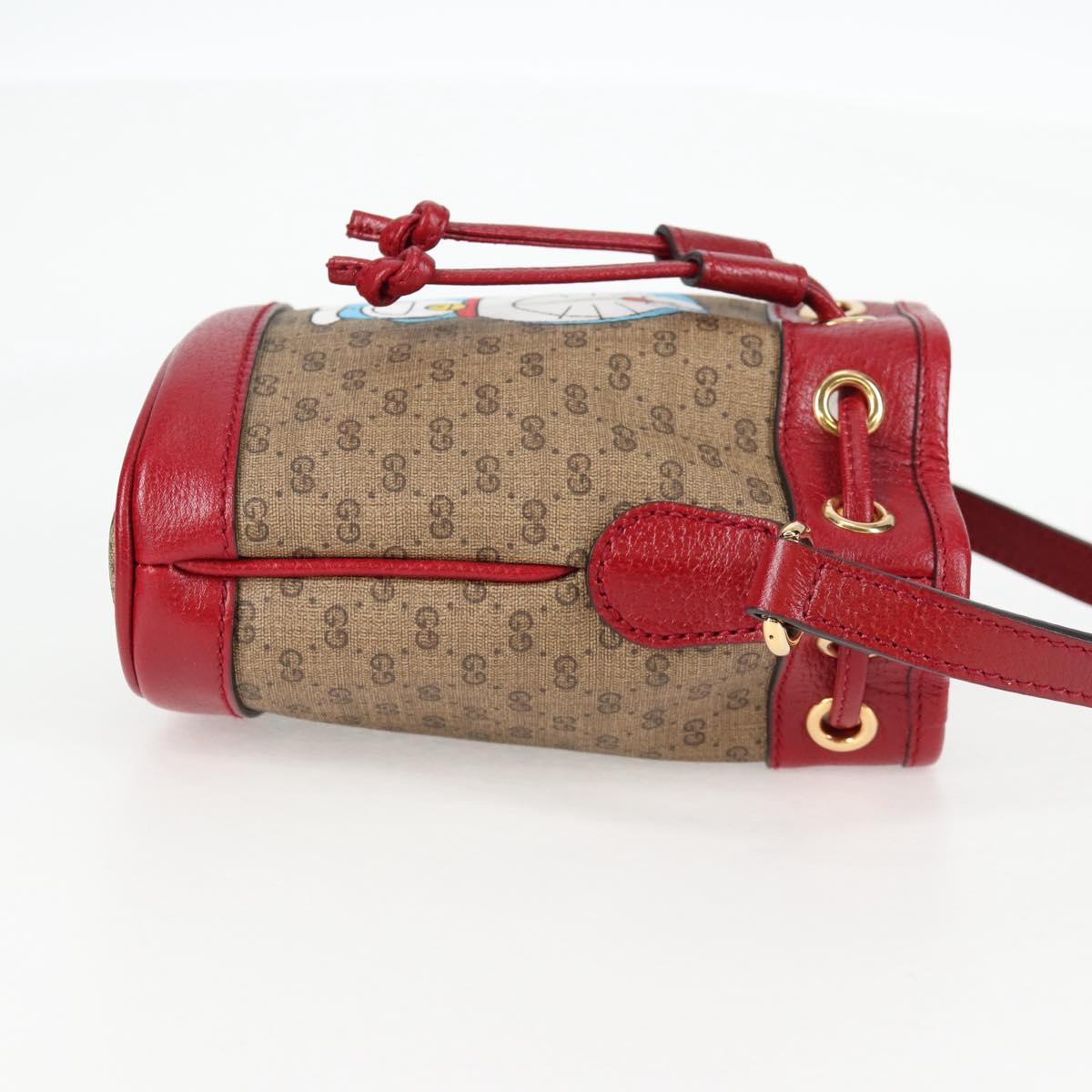 GUCCI Micro GG Supreme Doraemon Collaboration Bag PVC Beige 647801