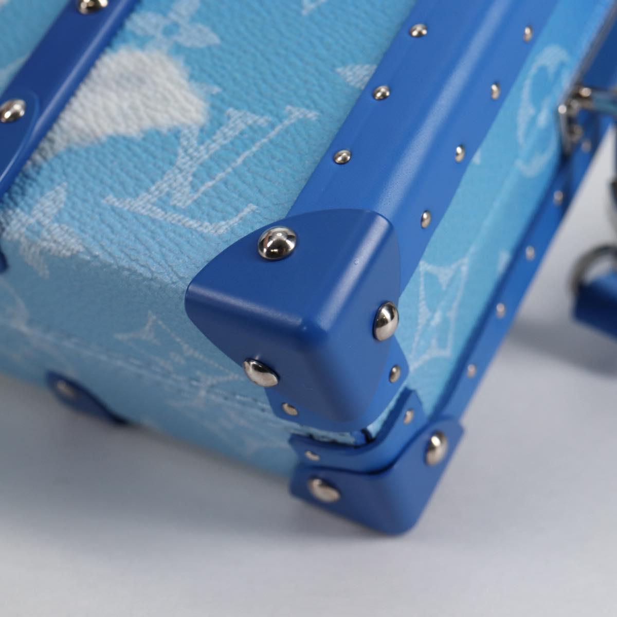 Louis Vuitton Monogram Clouds Trunk Clutch Blue White M20403