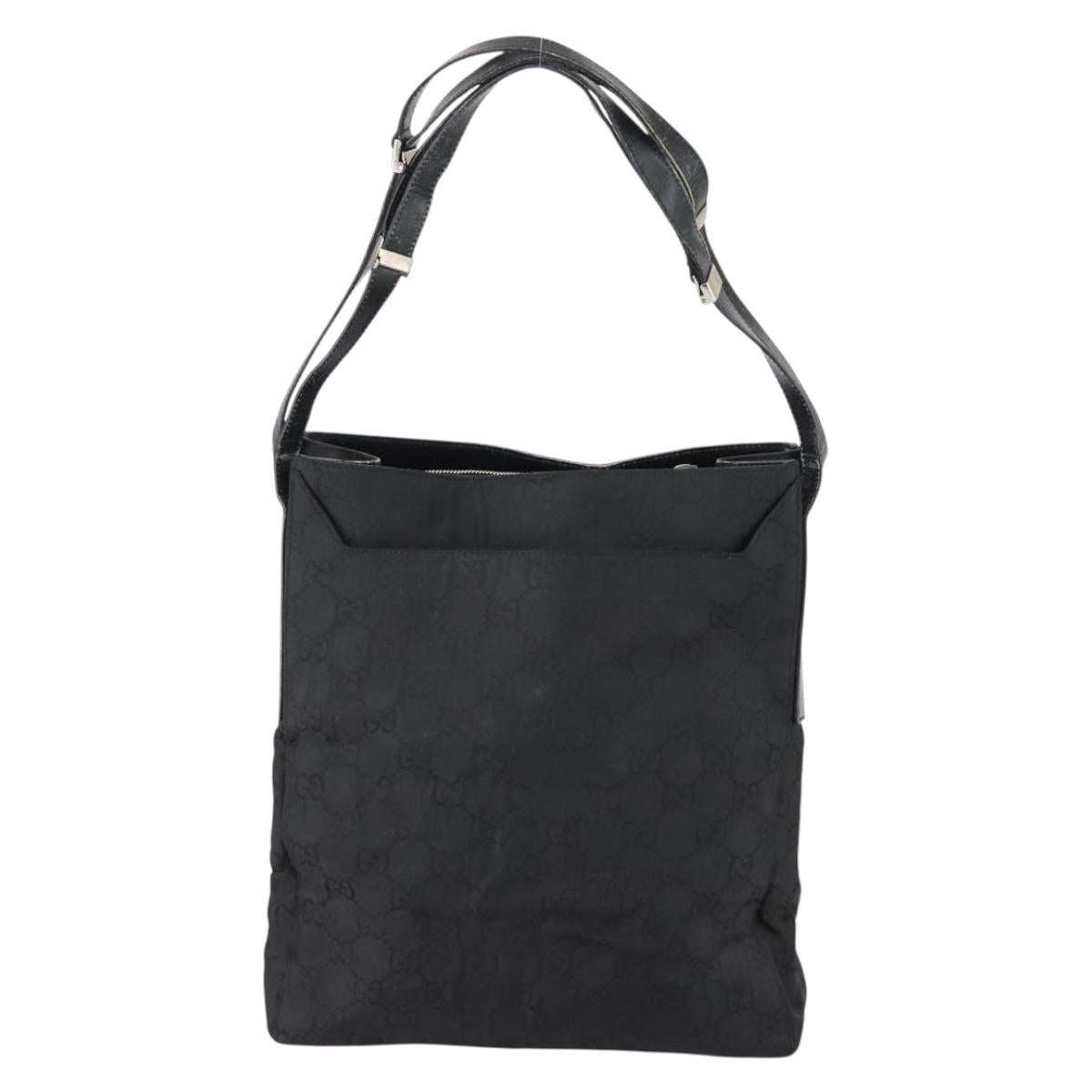 GUCCI GG Canvas Shoulder Bag Black