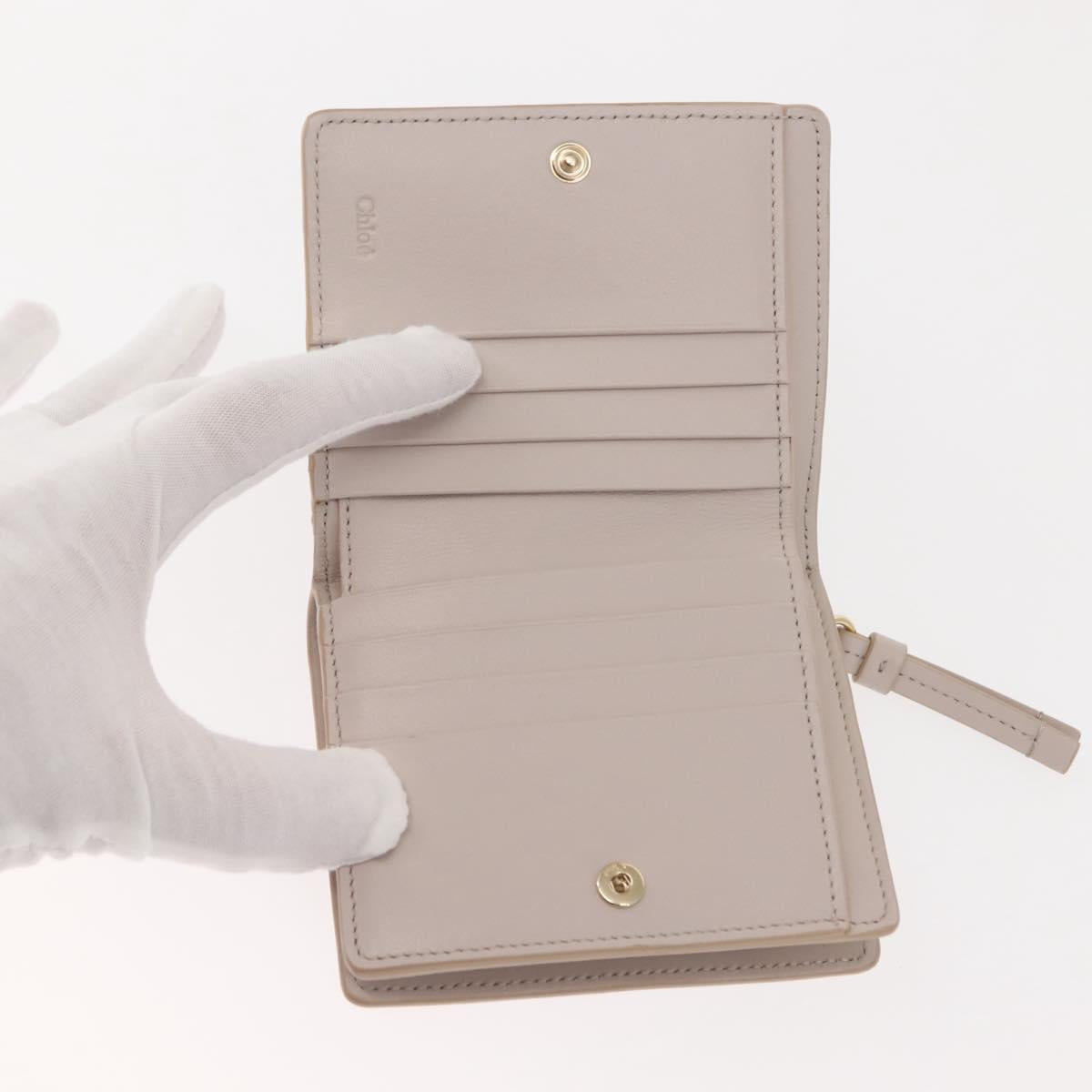 Chloe Sense Wallet Leather Ivory