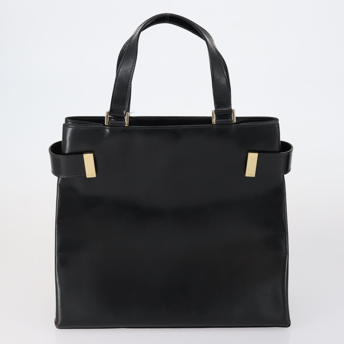 GUCCI Hand Bag Leather 3 Set Black Beige