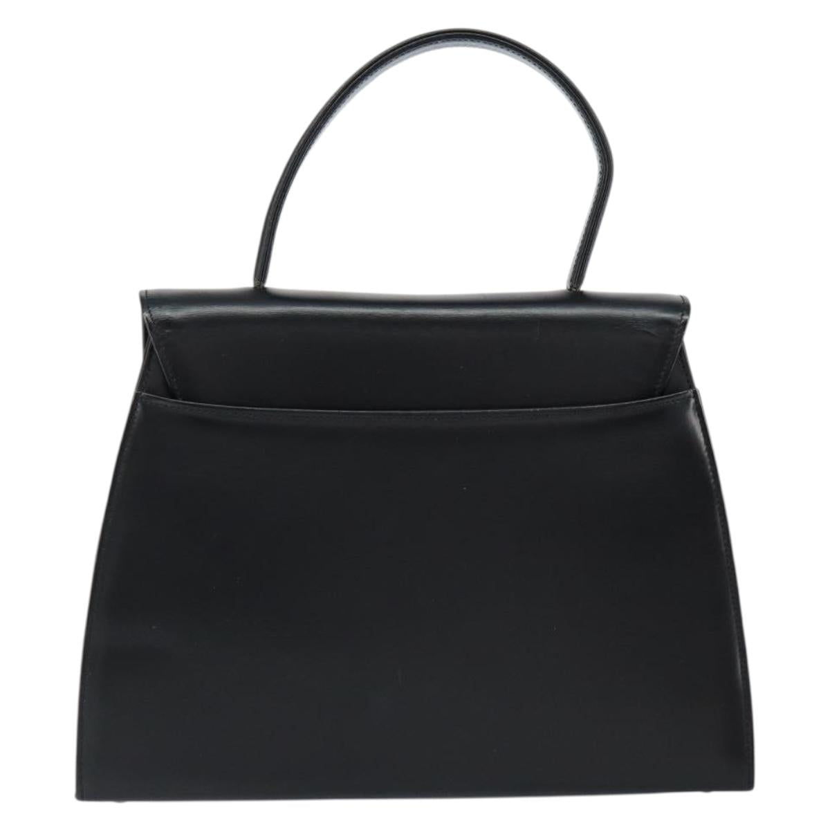 GIVENCHY Hand Bag Leather Black Gold