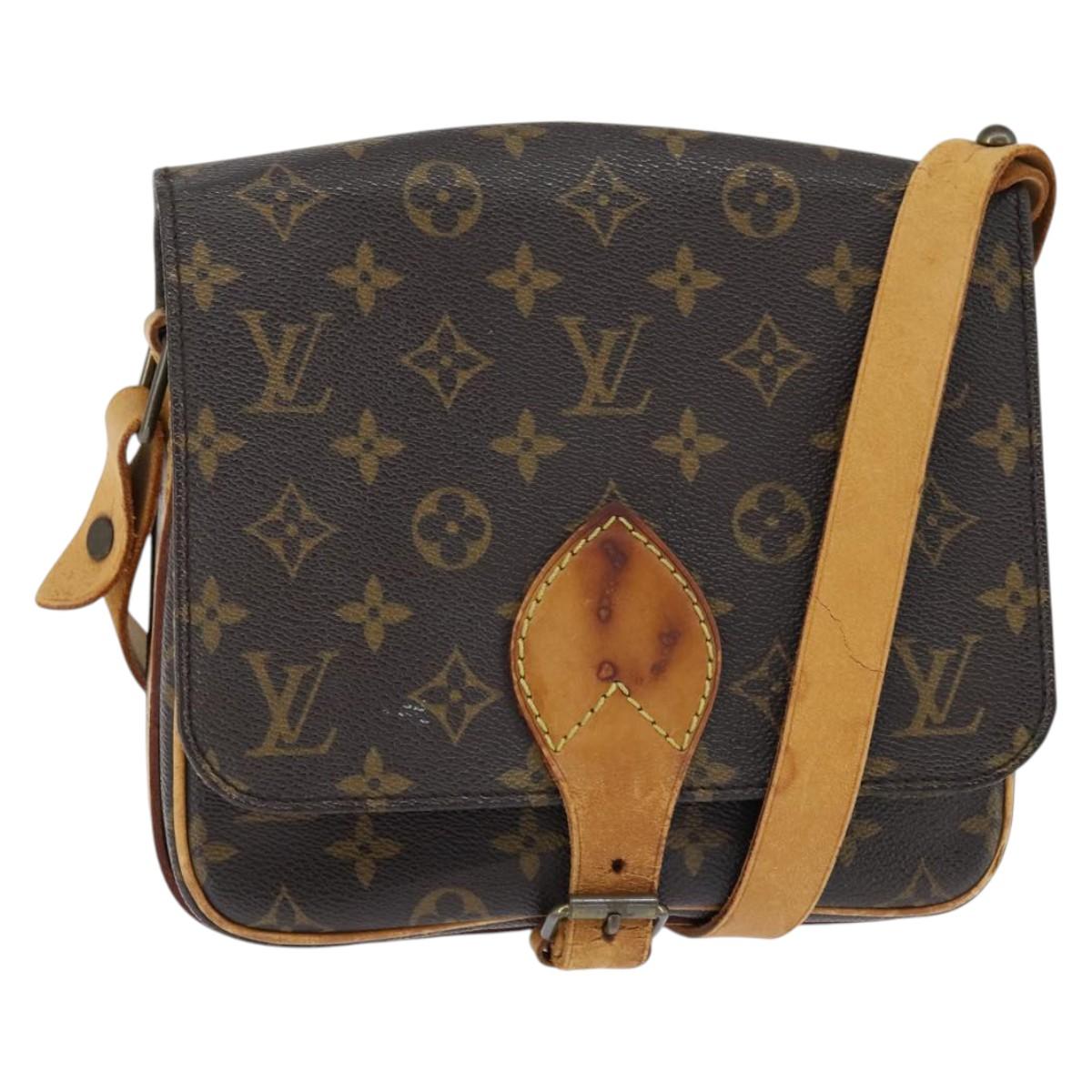 Louis Vuitton Monogram Cartouchiere MM Shoulder Bag M51253 LV