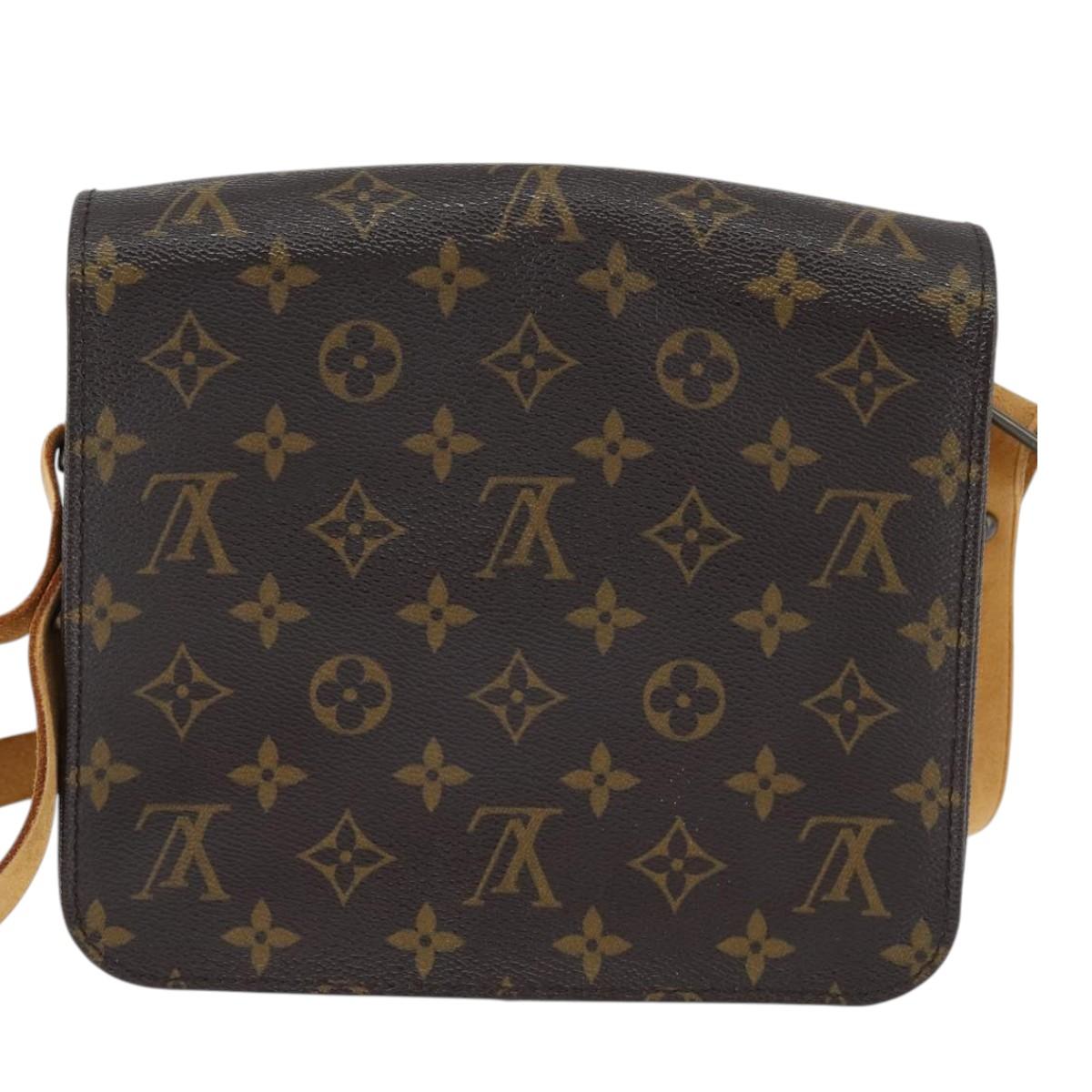 Louis Vuitton Monogram Cartouchiere MM Shoulder Bag M51253 LV