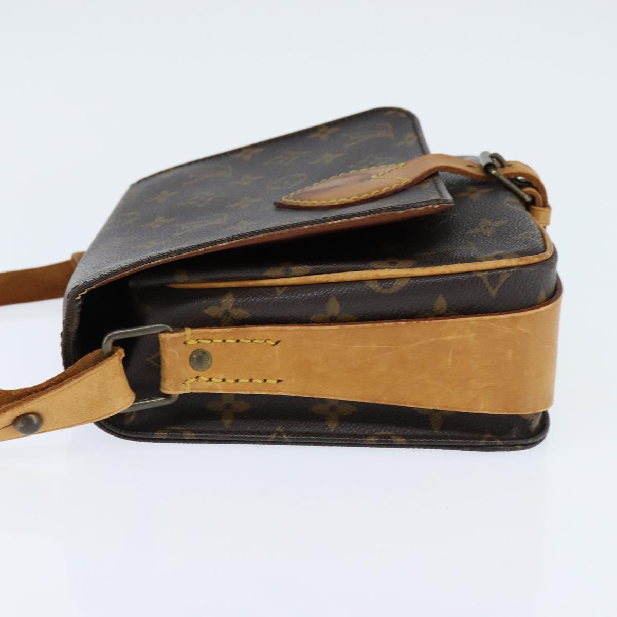 Louis Vuitton Monogram Cartouchiere MM Shoulder Bag M51253 LV