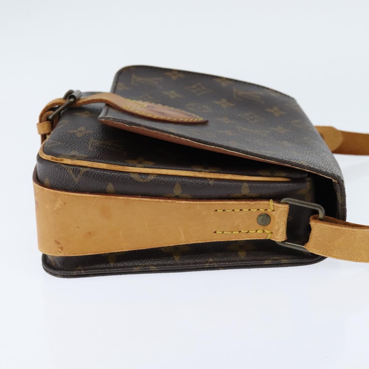 Louis Vuitton Monogram Cartouchiere MM Shoulder Bag M51253 LV