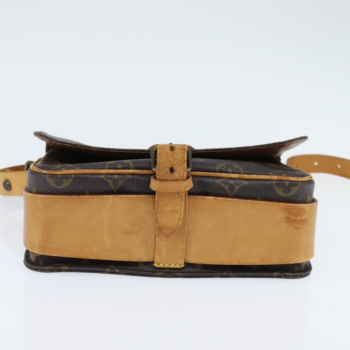 Louis Vuitton Monogram Cartouchiere MM Shoulder Bag M51253 LV