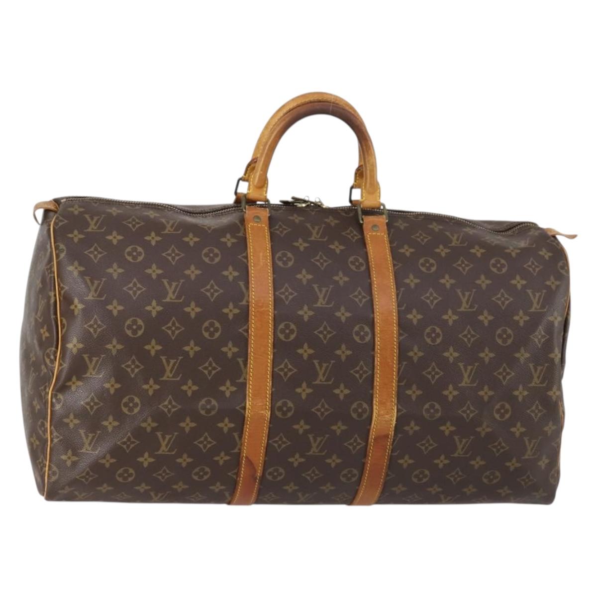 Louis Vuitton Monogram Keepall 55 Boston Bag M41424 LV