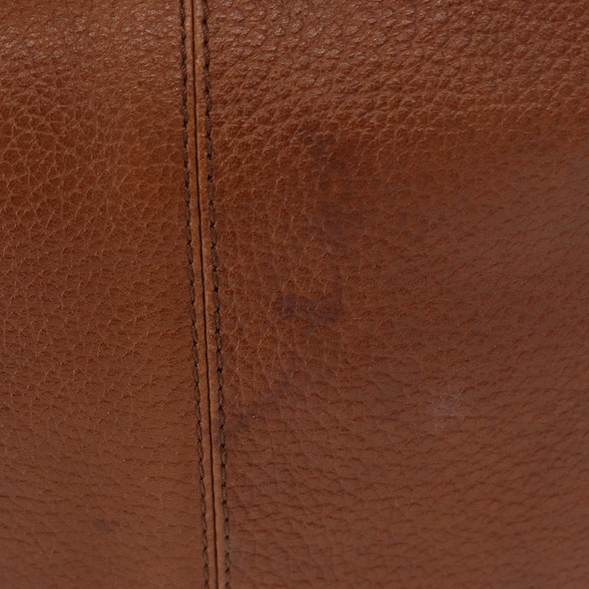 Burberrys Shoulder Bag Leather Brown Gold