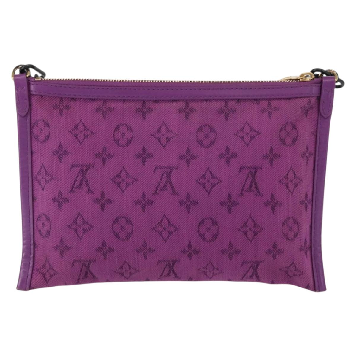 Louis Vuitton Monogram Monogram Denim Flat Messenger Bag M44641 LV