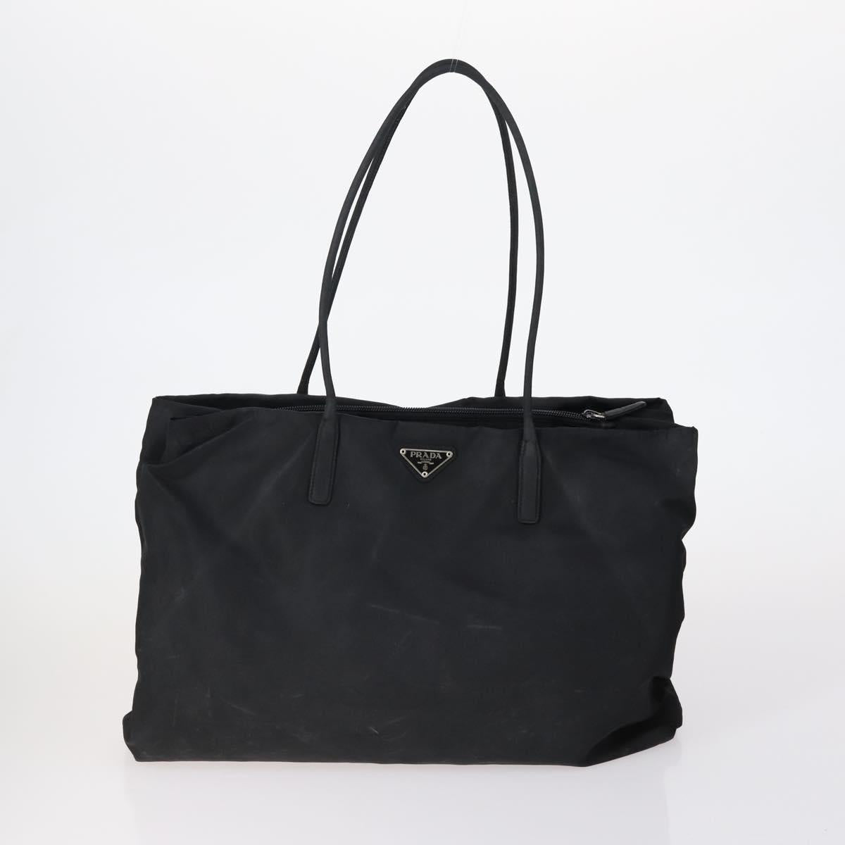 PRADA Hand Bag Nylon 5 Set Black White pink
