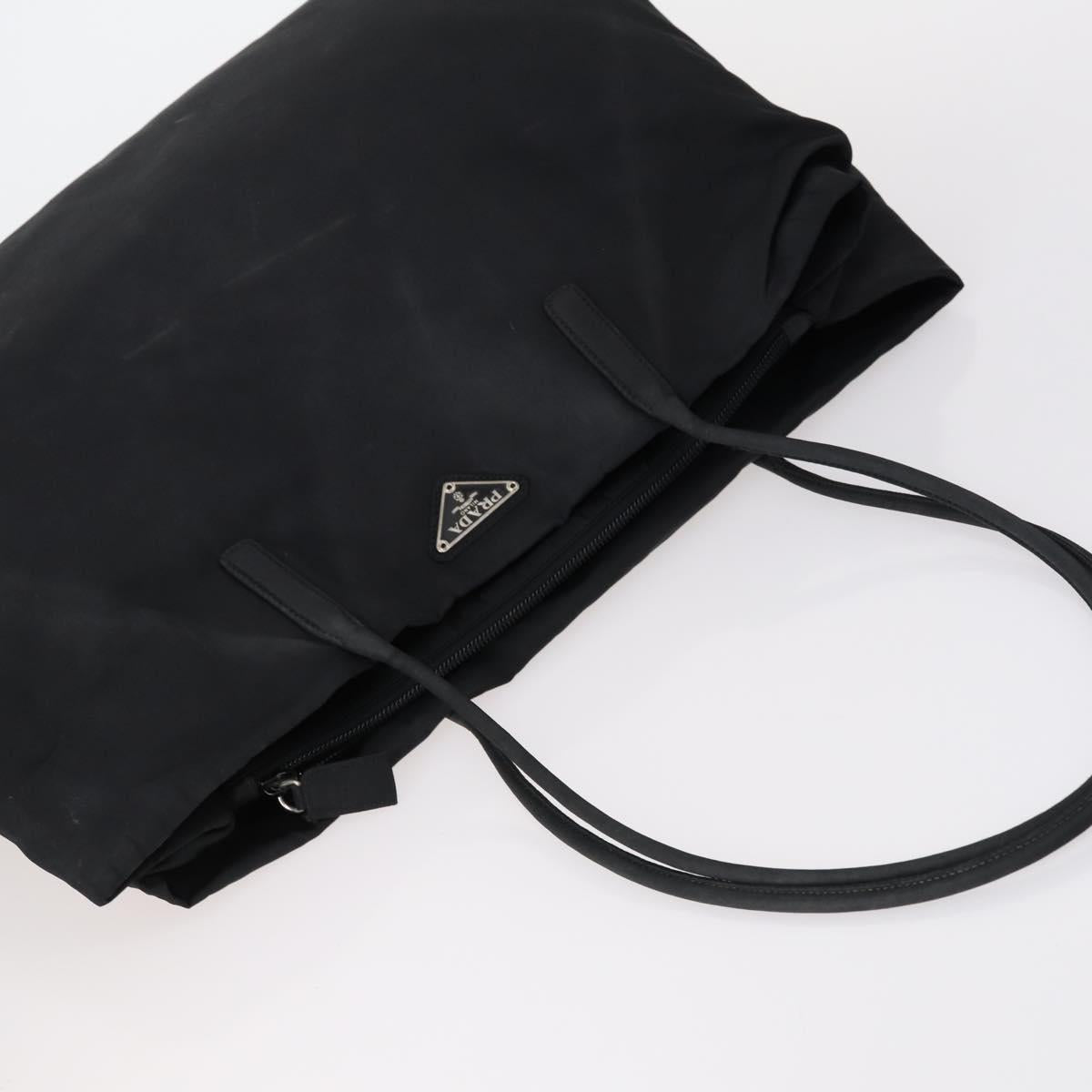 PRADA Hand Bag Nylon 5 Set Black White pink