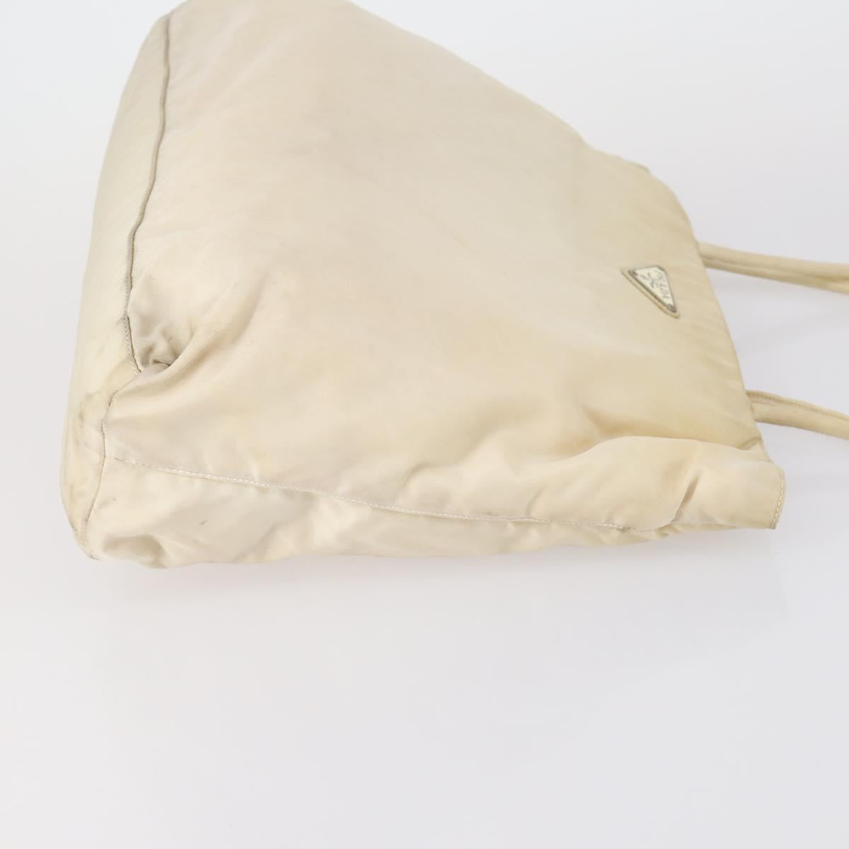 PRADA Hand Bag Nylon 3 Set White Black