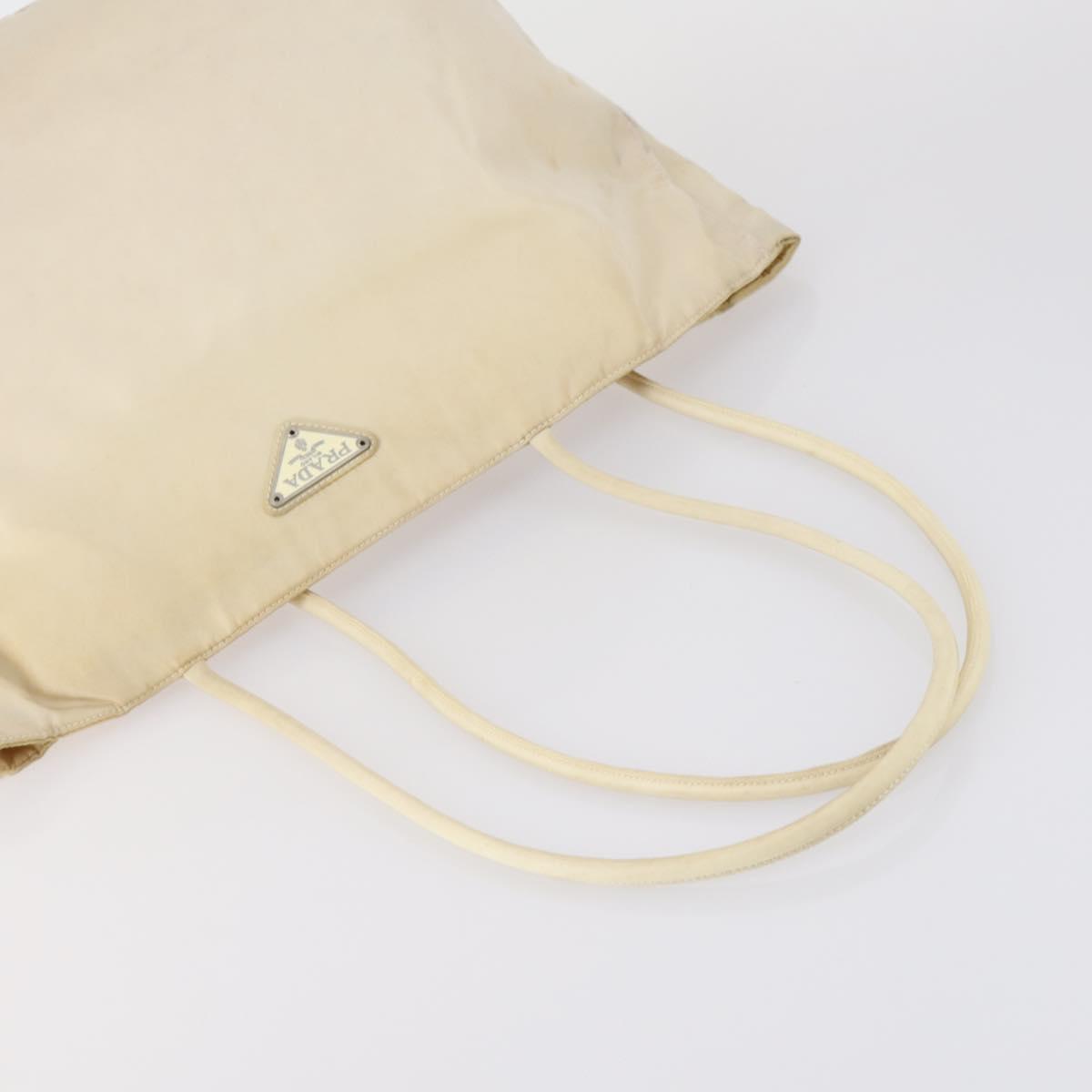 PRADA Hand Bag Nylon 3 Set White Black
