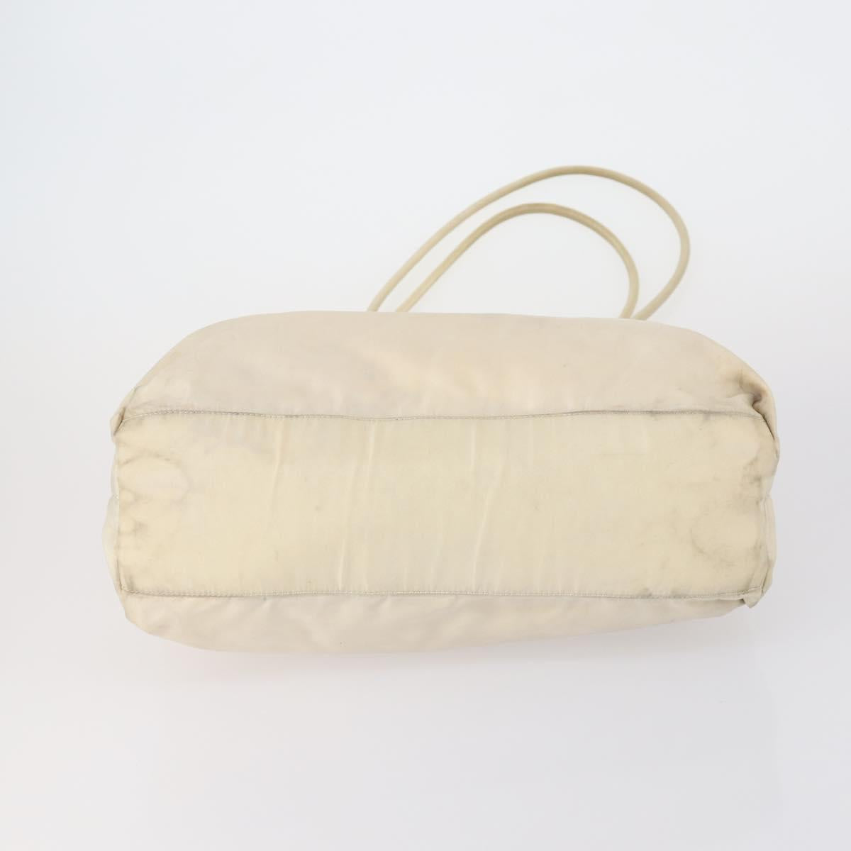 PRADA Hand Bag Nylon 3 Set White Black