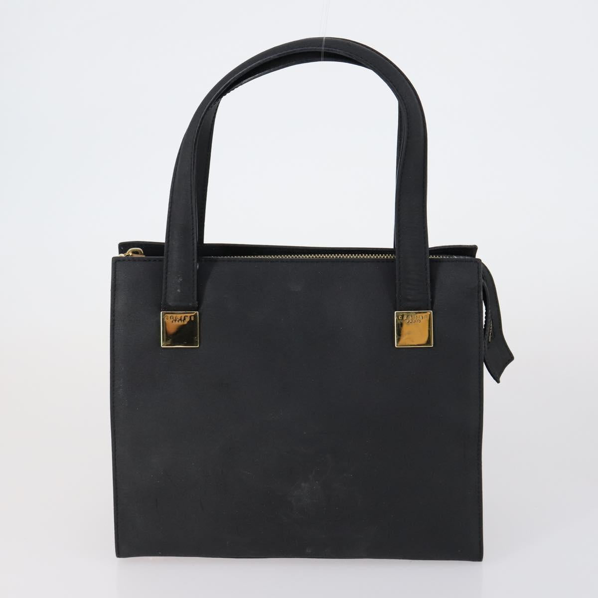 CELINE Shoulder Bag Leather 2 Set Black
