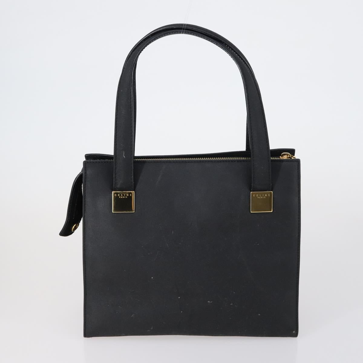 CELINE Shoulder Bag Leather 2 Set Black