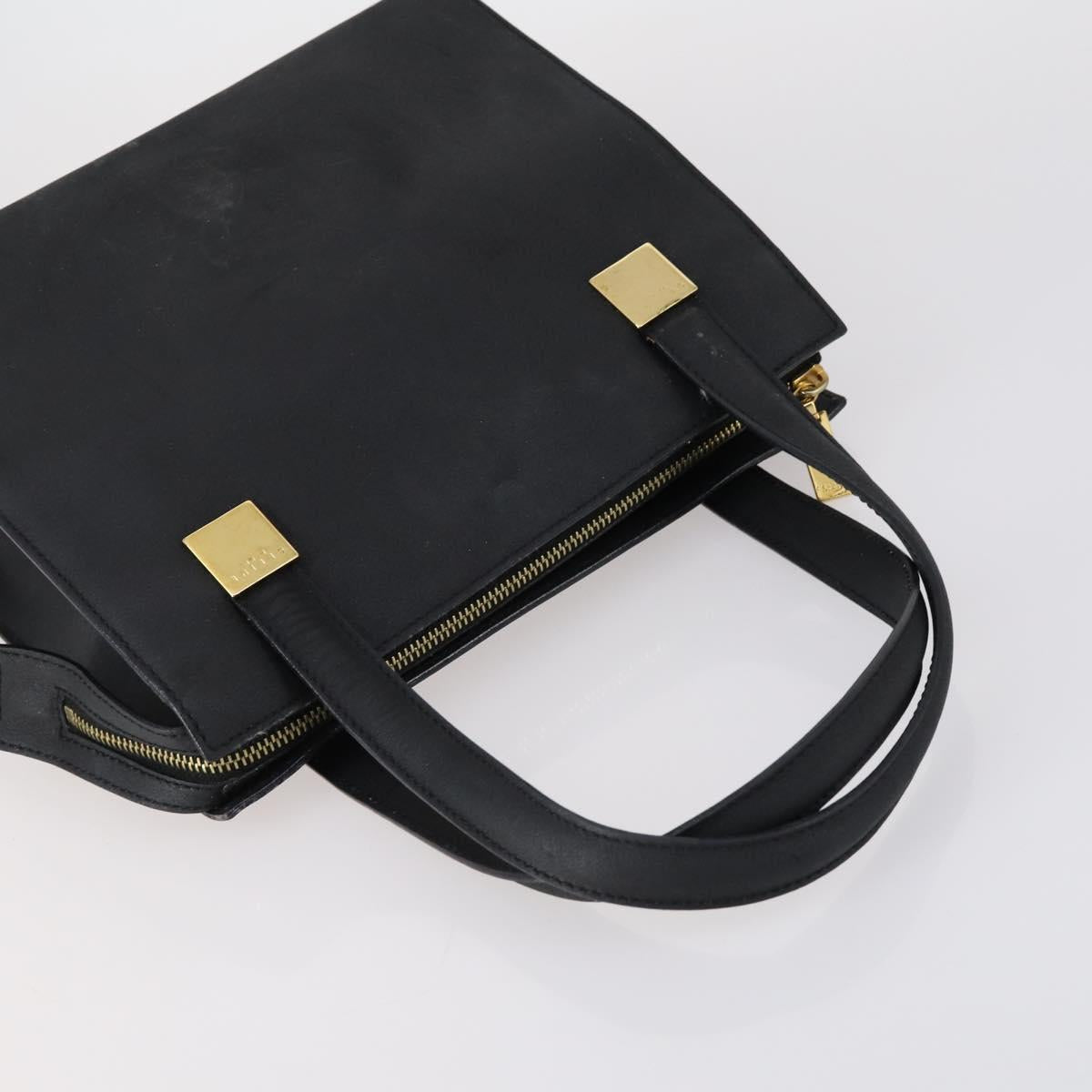 CELINE Shoulder Bag Leather 2 Set Black