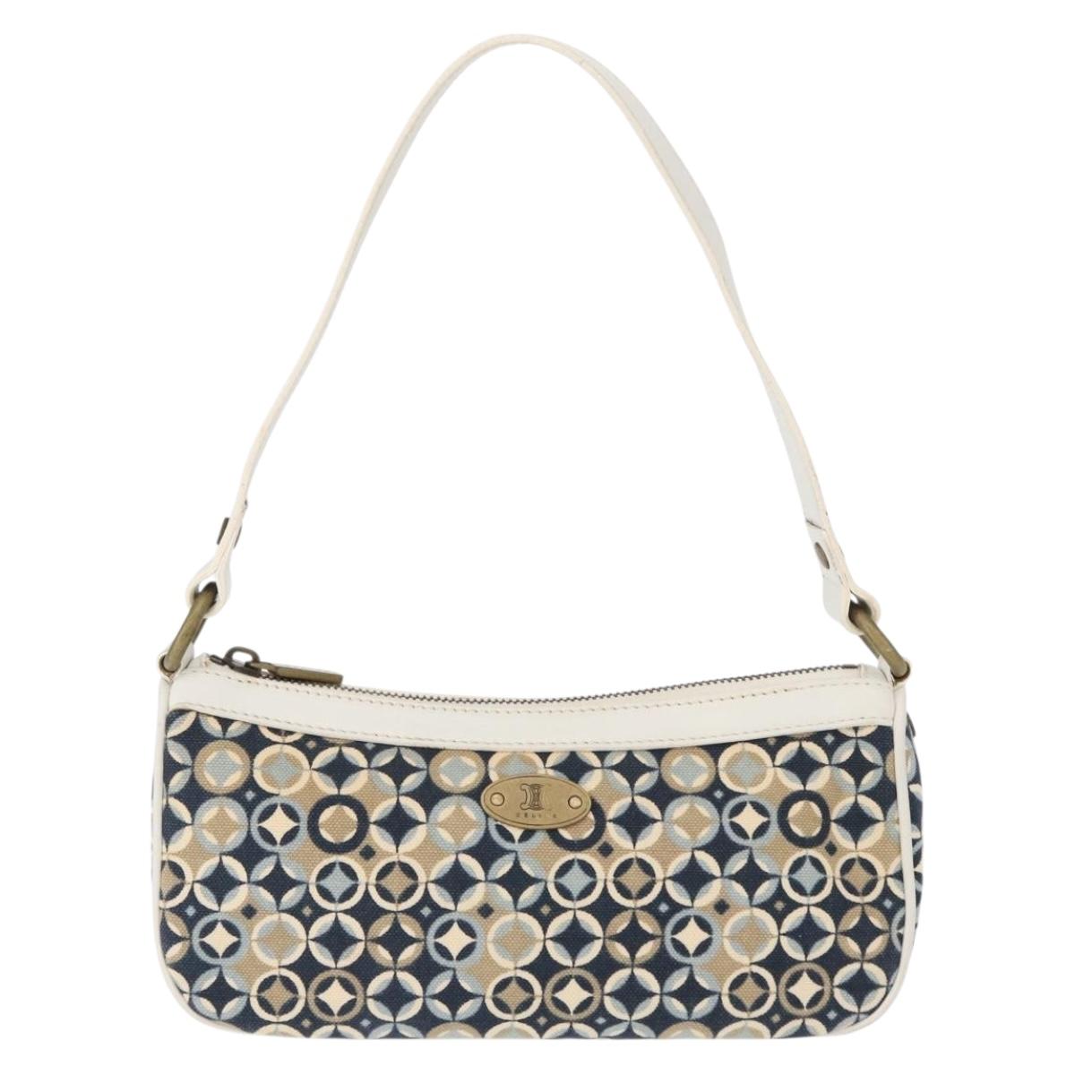 CELINE Accessory Pouch Canvas Navy