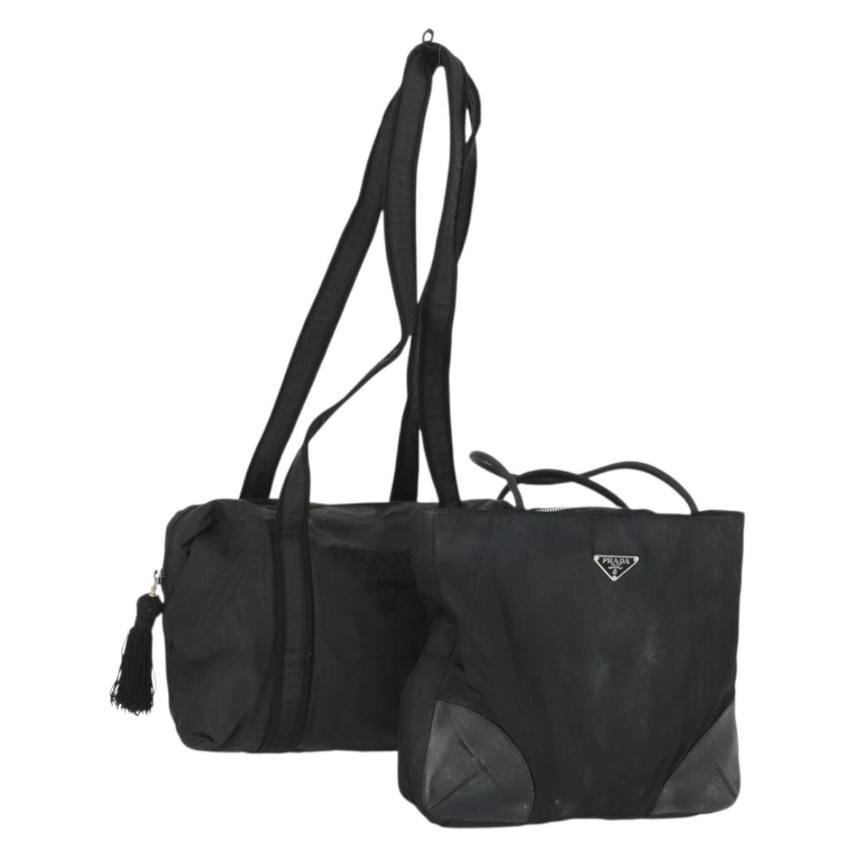 PRADA Bag Nylon 2 Set Black