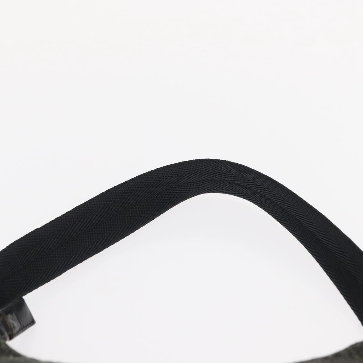 PRADA Sports Hand Bag Wool Gray Silver