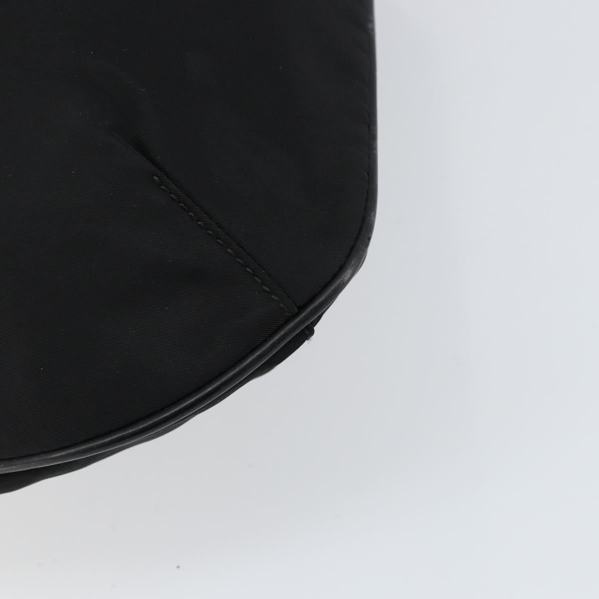 PRADA Shoulder Bag Nylon Black Silver