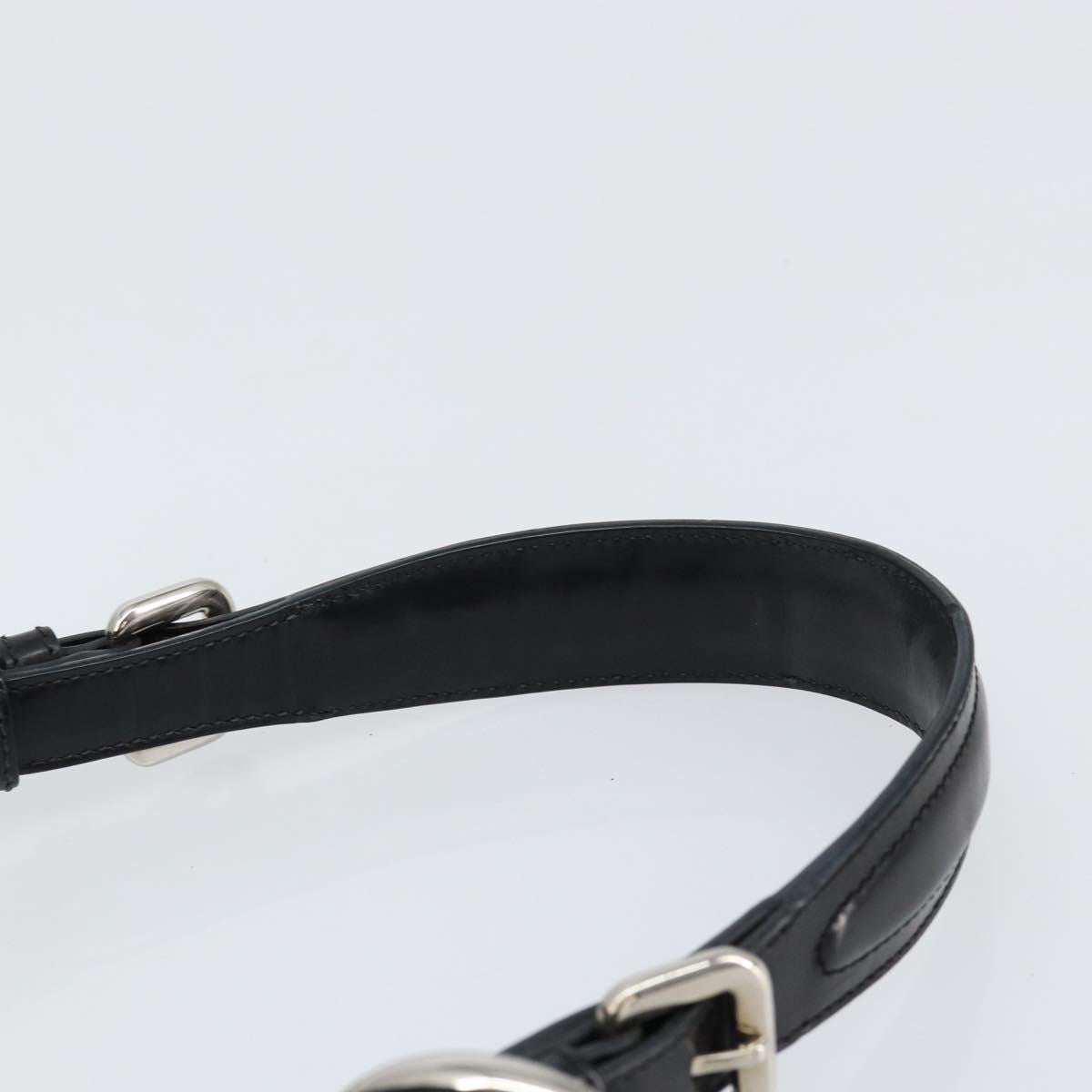 PRADA Shoulder Bag Nylon Black Silver