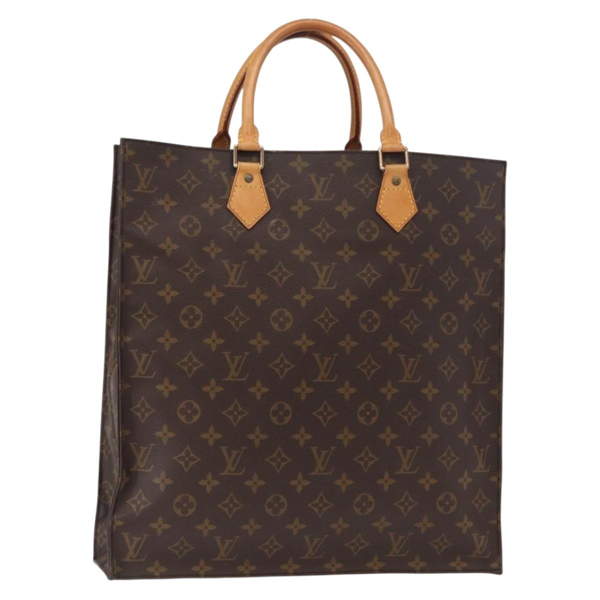 Louis Vuitton Monogram Sac Plat Hand Bag M51140 LV